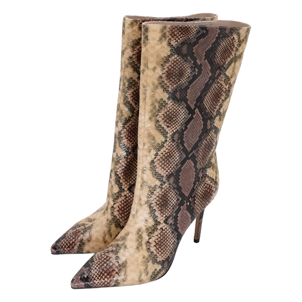 Katy Perry Women's Revival Pointed Toe Mid Calf Stiletto Brown Size 9.5M - Picture 2 of 6